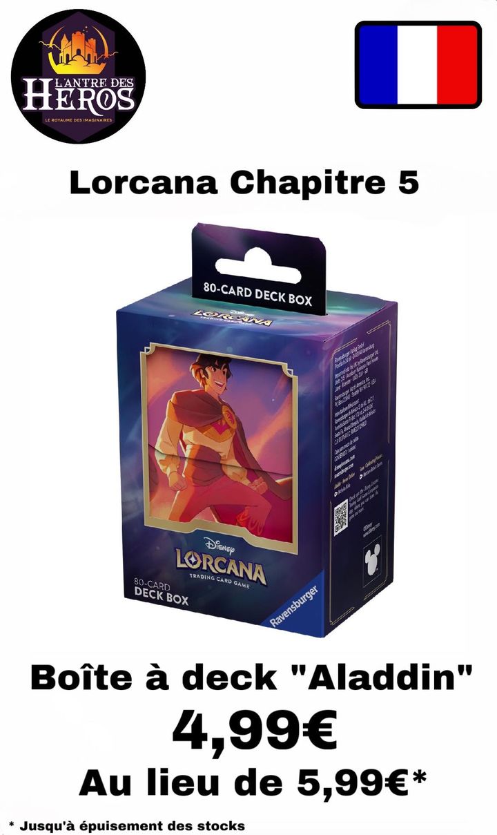 DISNEY - Boîte à deck "Aladdin"