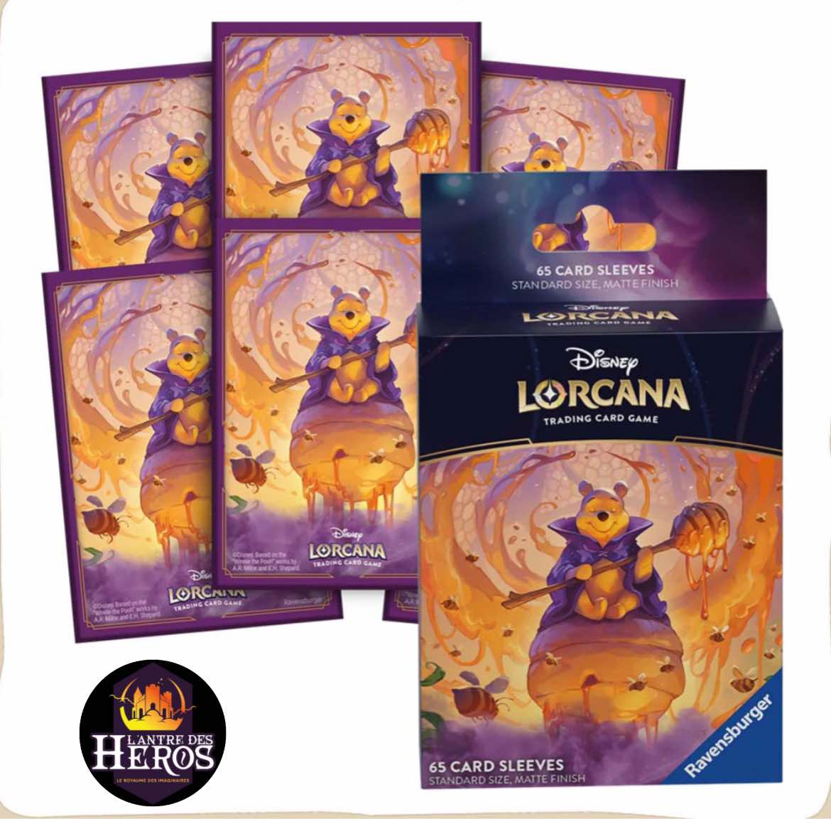 DISNEY - Protège cartes "Winnie l'ourson" Lorcana Chapitre 6 "La mer Azurite"