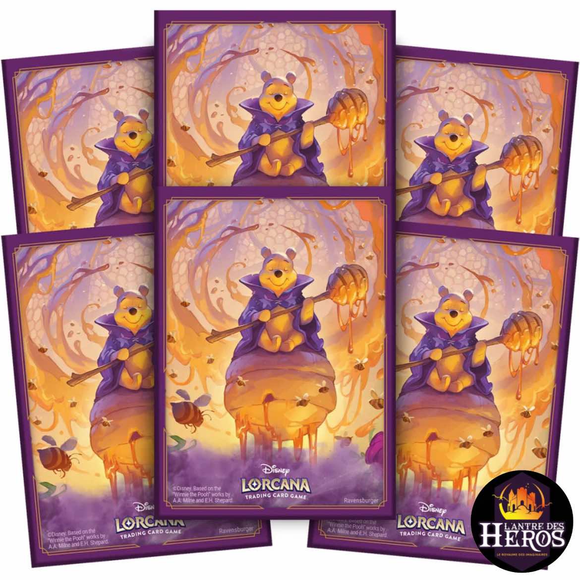 DISNEY - Protège cartes "Winnie l'ourson" Lorcana Chapitre 6 "La mer Azurite"