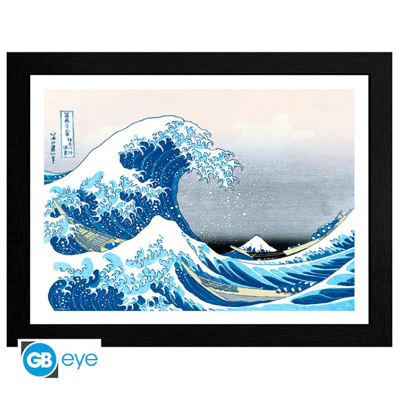 HOKUSAI - Tirage encadré "Grande Vague" (30x40)