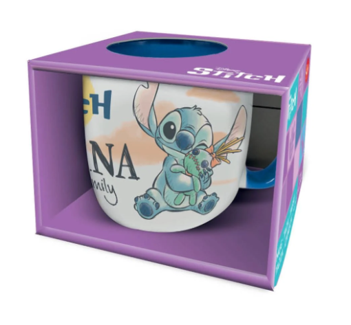 DISNEY - STITCH & ANGEL - Ohana - Mug Elite Intérieur Coloré - 384ml