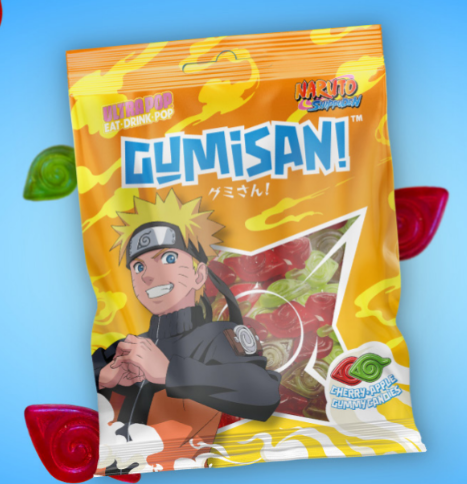 NARUTO SHIPPUDEN - Gumisan Bonbons Gélifiés - 180g