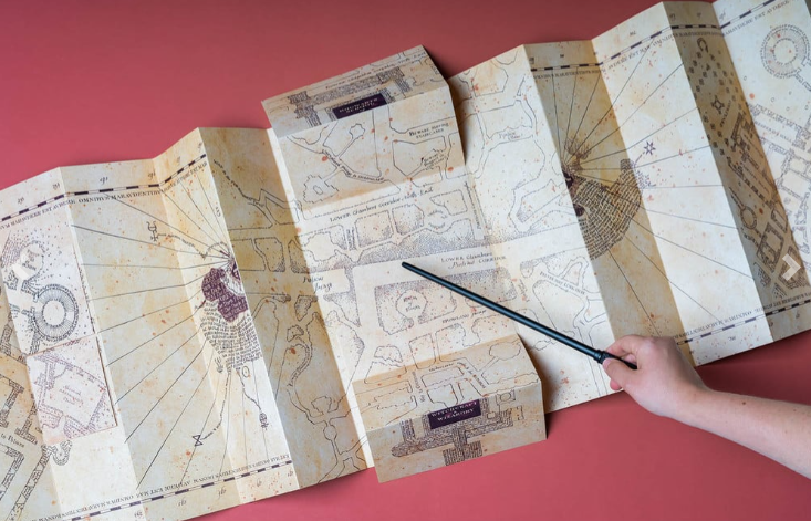 HARRY POTTER - Carte du Maraudeur - Carte
