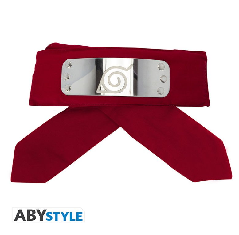 NARUTO - Bandeau Konoha rouge
