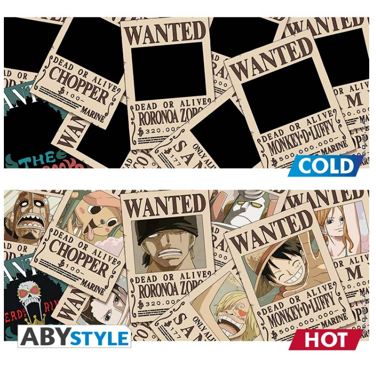 ONE PIECE - Mug Heat Change Wanted- 460 ml -