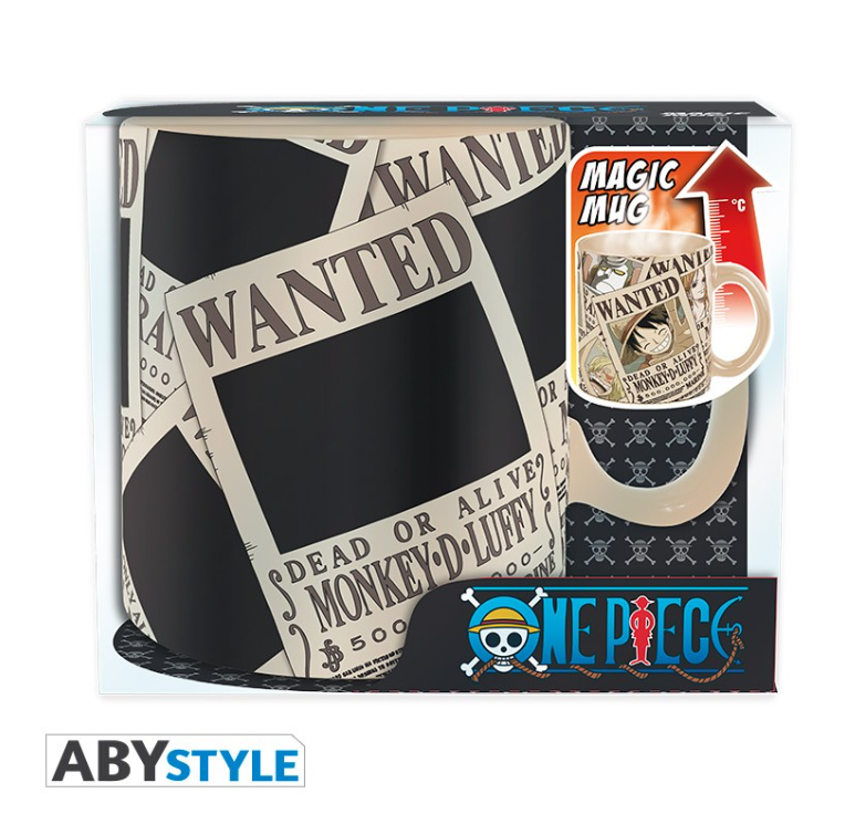 ONE PIECE - Mug Heat Change Wanted- 460 ml -