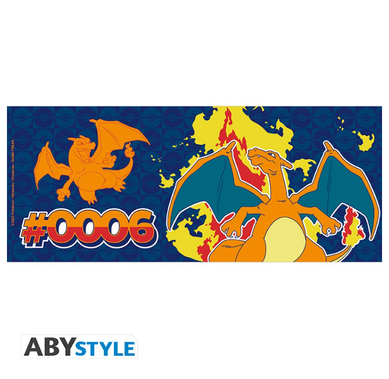 POKEMON - Mug - 460 ml - Dracaufeu effet métal
