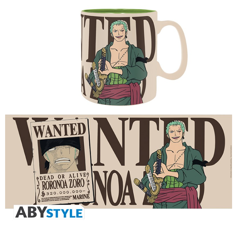 ONE PIECE - Mug - 460 ml - Zoro & Wanted