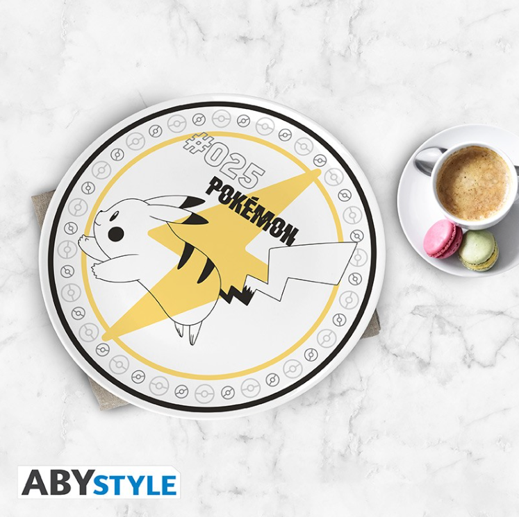 POKEMON - Set de 4 Assiettes - Starters + Pikachu