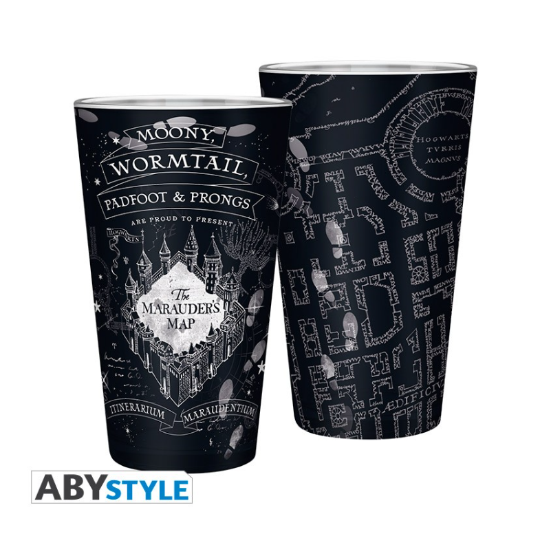 HARRY POTTER - Verre XXL - 400 ml - Carte du Maraudeur -