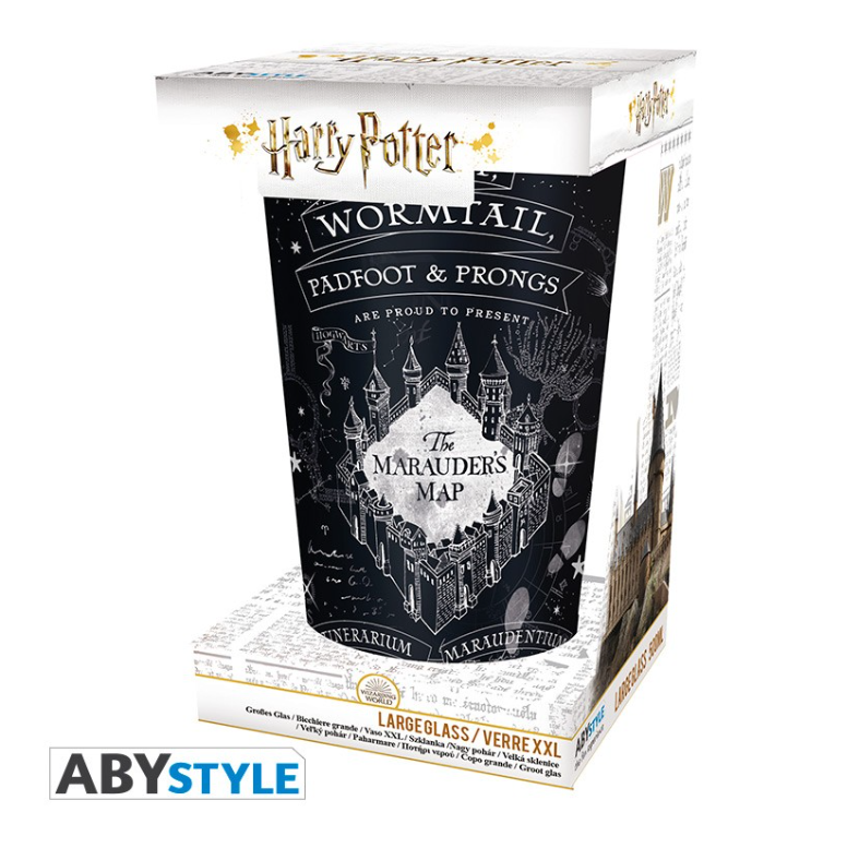 HARRY POTTER - Verre XXL - 400 ml - Carte du Maraudeur -