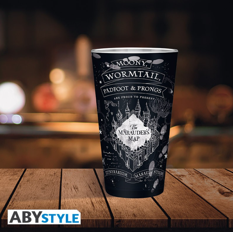 HARRY POTTER - Verre XXL - 400 ml - Carte du Maraudeur -