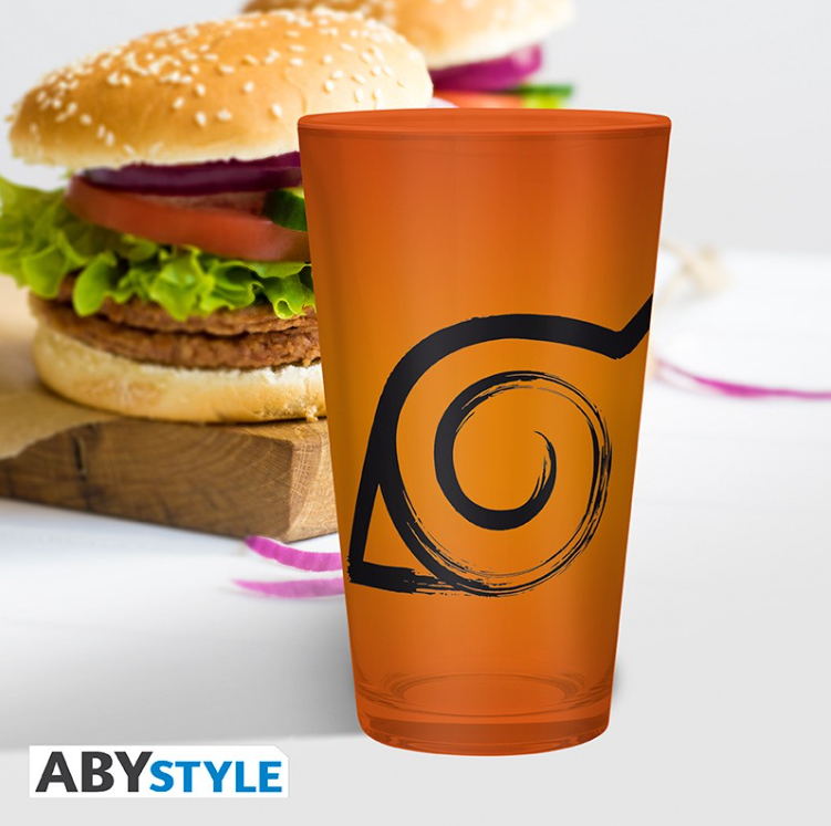 NARUTO SHIPPUDEN - Verre XXL - 400 ml - Konoha & Sceau -