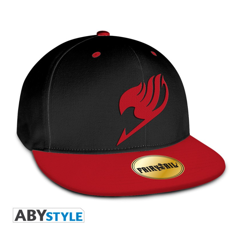 FAIRY TAIL - Casquette snapback- Noir & Rouge - Emblème