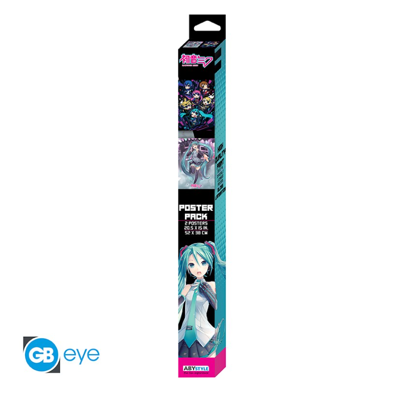 HATSUNE MIKU - Set 2 Posters Chibi 52x38 - Hatsune Miku