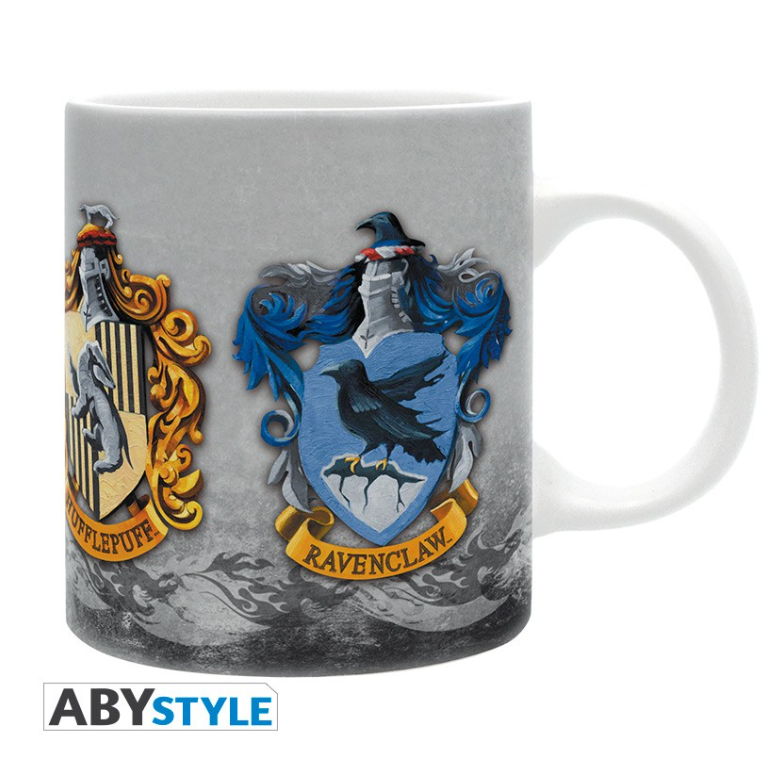 HARRY POTTER - Mug - 320 ml - Les 4 maisons - subli - avec boîte