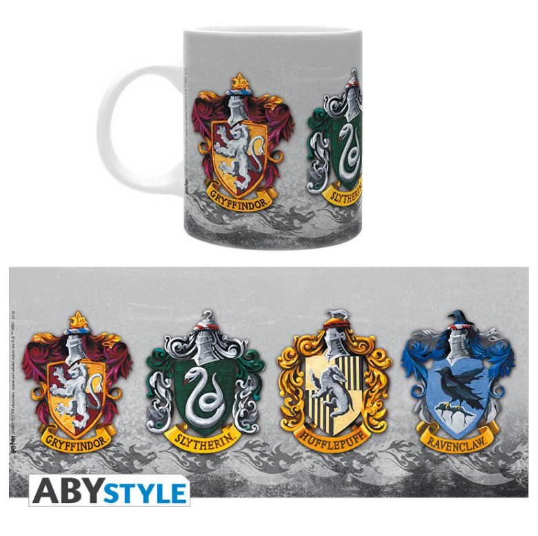 HARRY POTTER - Mug - 320 ml - Les 4 maisons - subli - avec boîte