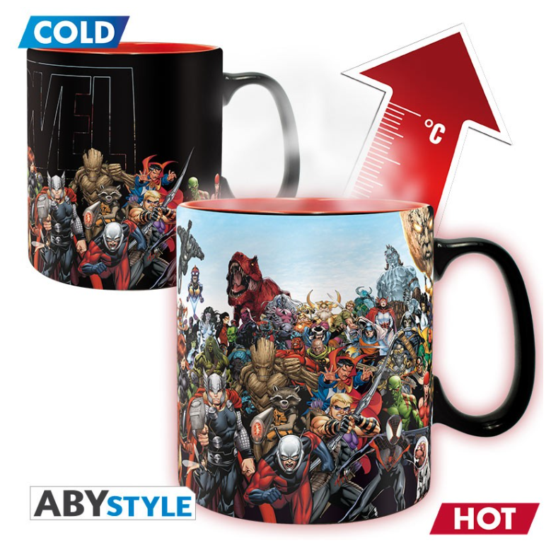 MARVEL - Mug Heat Change - 460 ml - Héros Marvel