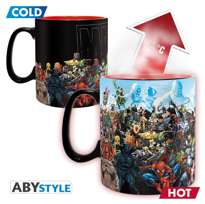 MARVEL - Mug Heat Change - 460 ml - Héros Marvel