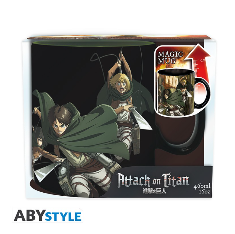 ATTACK ON TITAN - Mug Heat Change - 460ml - Titan Eren