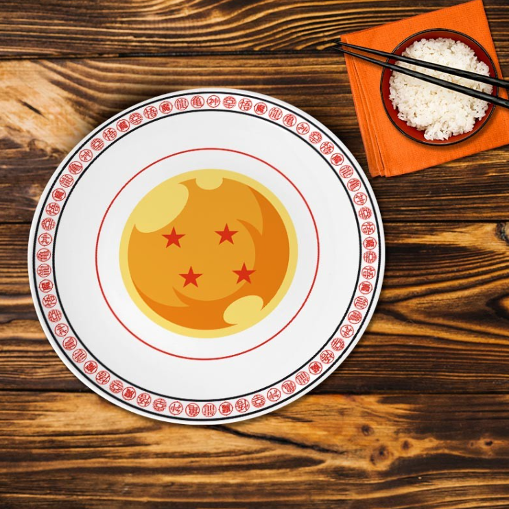 DRAGON BALL - Set de 4 Assiettes - Emblèmes