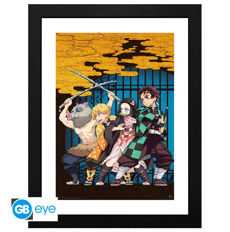 DEMON SLAYER - Tirage encadré "Key Art" (30x40)