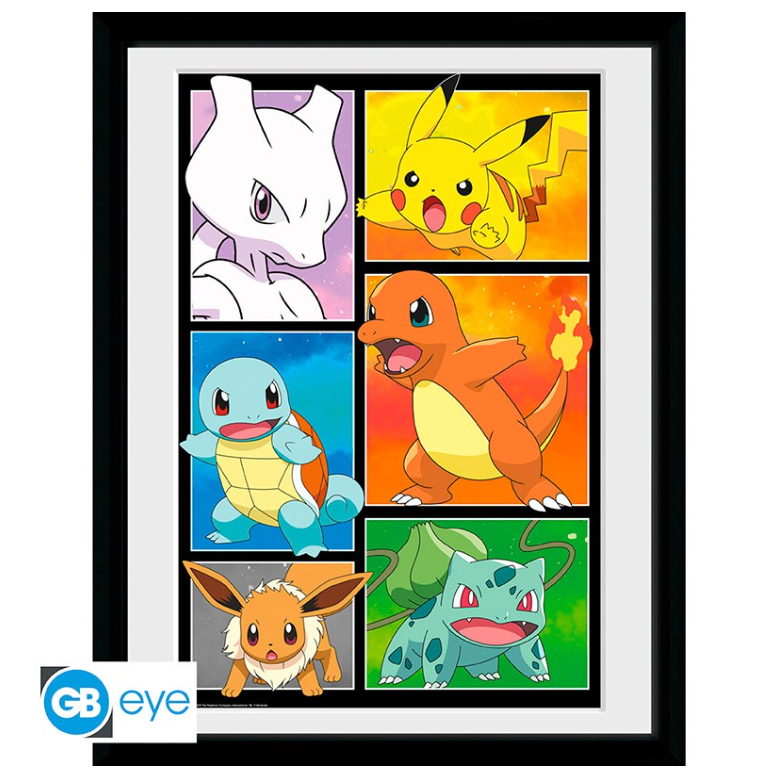 POKEMON - Tirage encadré "Planche de bande dessinée"