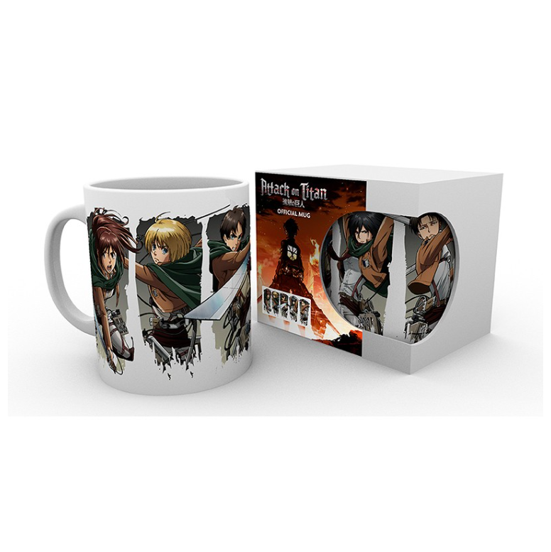 ATTACK ON TITAN - Mug - 320 ml - Character Montage
