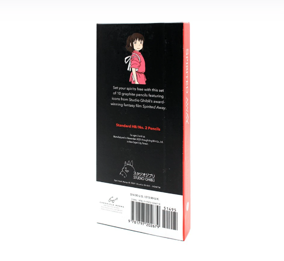 GHIBLI - Le voyage de Chihiro - Set de crayons à papier