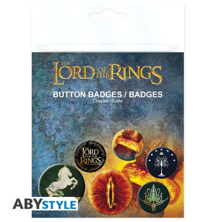 LE SEIGNEUR DES ANNEAUX - Pack de Badges - Symboles