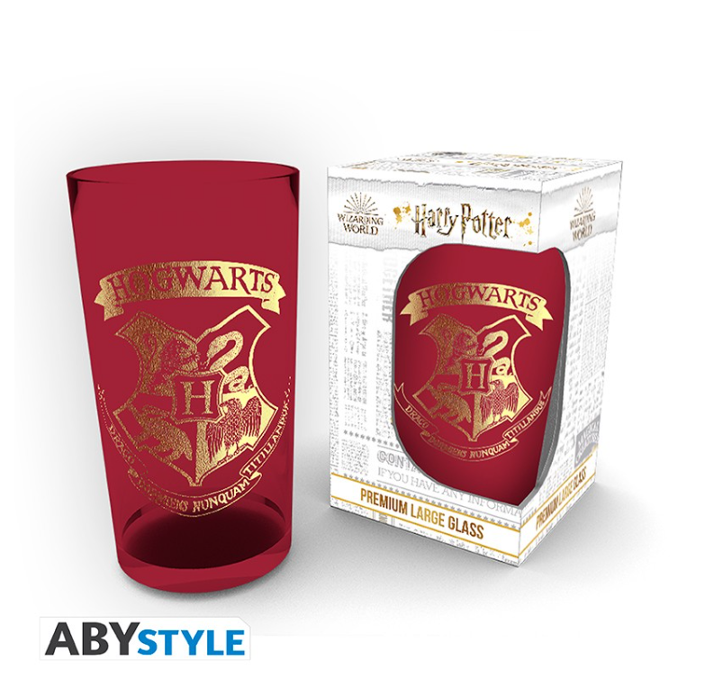 HARRY POTTER - Verre XXL - 400 ml - Emblème Poudlard