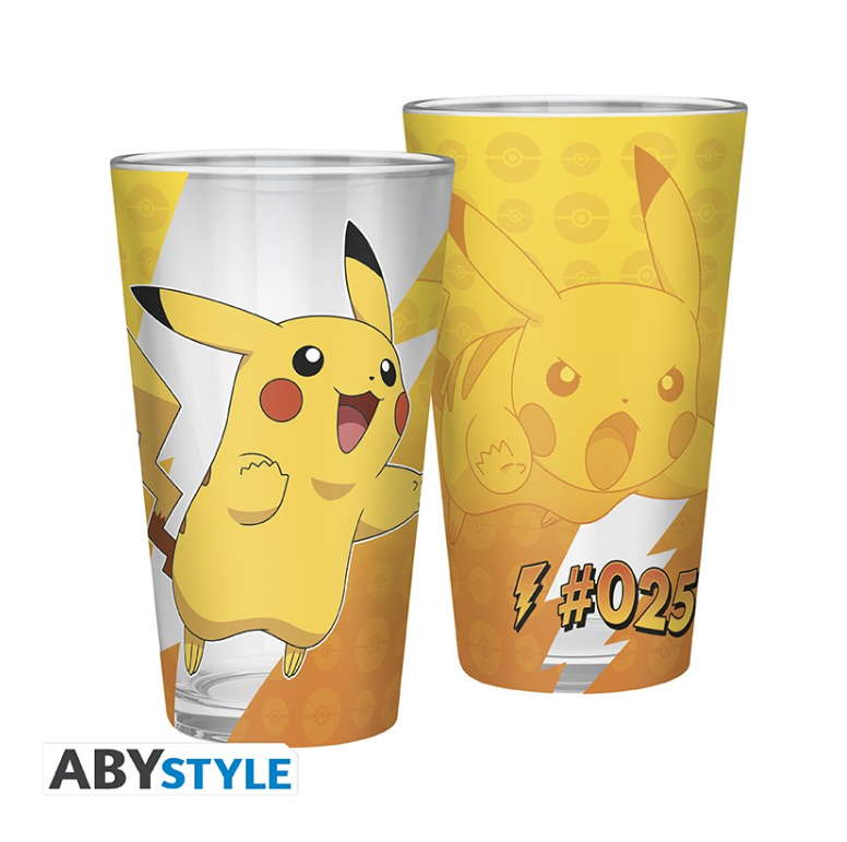 POKEMON - Verre XXL - 400 ml - Pikachu effet métal