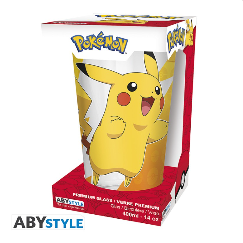 POKEMON - Verre XXL - 400 ml - Pikachu effet métal