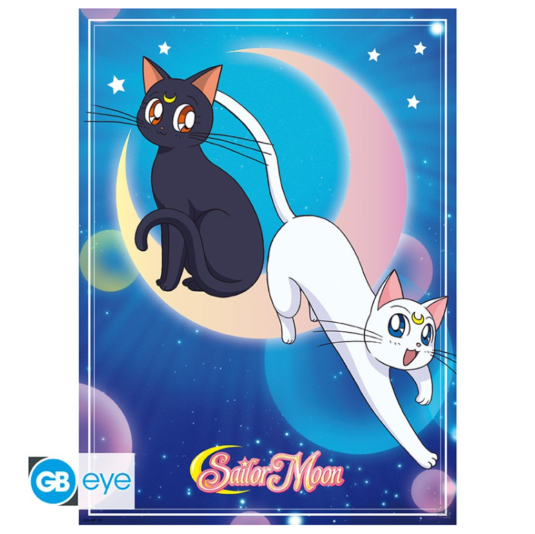 SAILOR MOON - Set 2 Posters Chibi 52x38 - Sailor Moon & chats