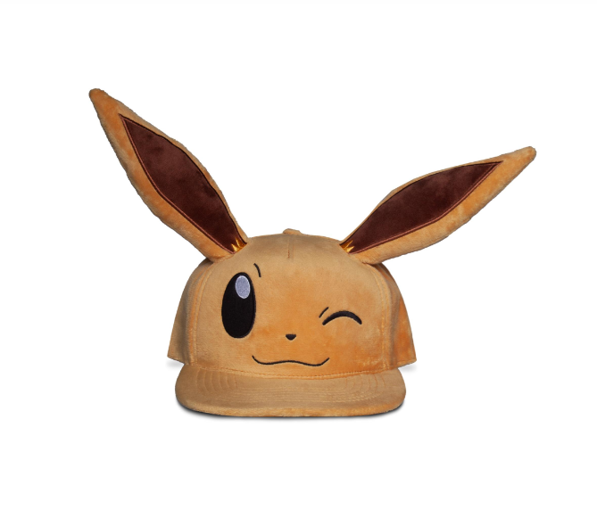 POKEMON - Evoli Clin d'Oeil - Casquette Snapback Premium Plush