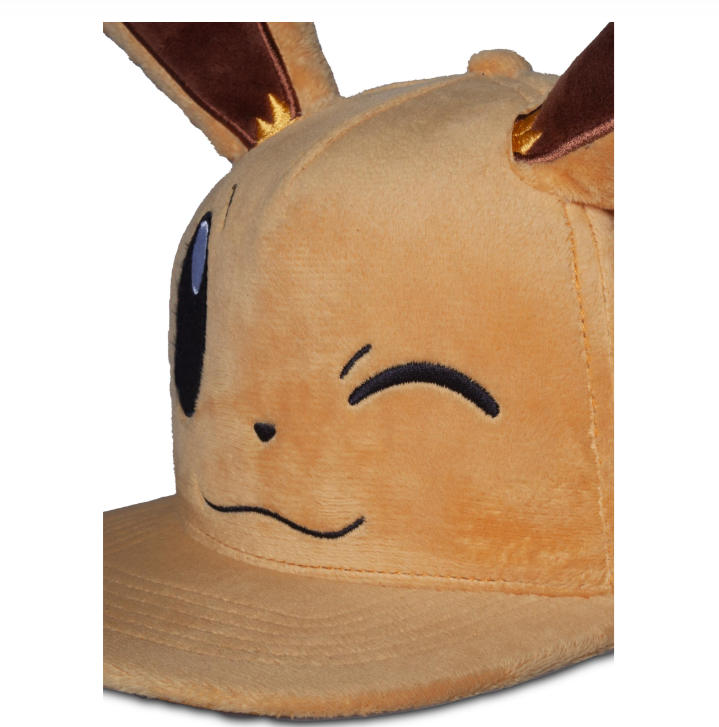 POKEMON - Evoli Clin d'Oeil - Casquette Snapback Premium Plush