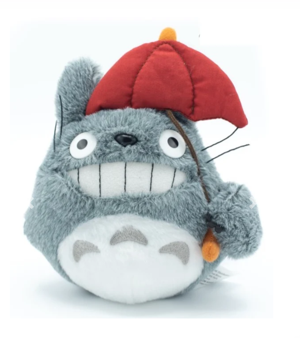 GHIBLI - MON VOISIN TOTORO - Totoro Red Umbrella - Peluche 15cm