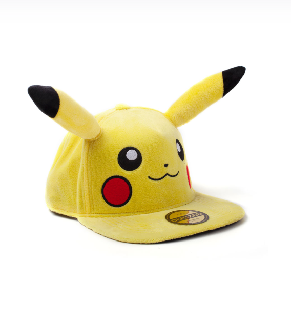POKEMON - Pikachu - Casquette Snapback Premium Plush