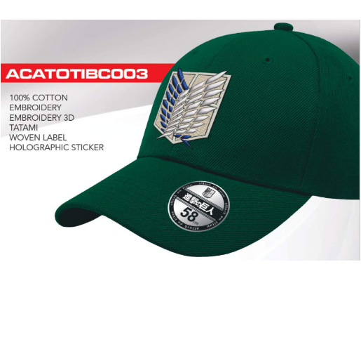 ATTACK ON TITAN - Bataillon d'exploration - Casquette de Baseball