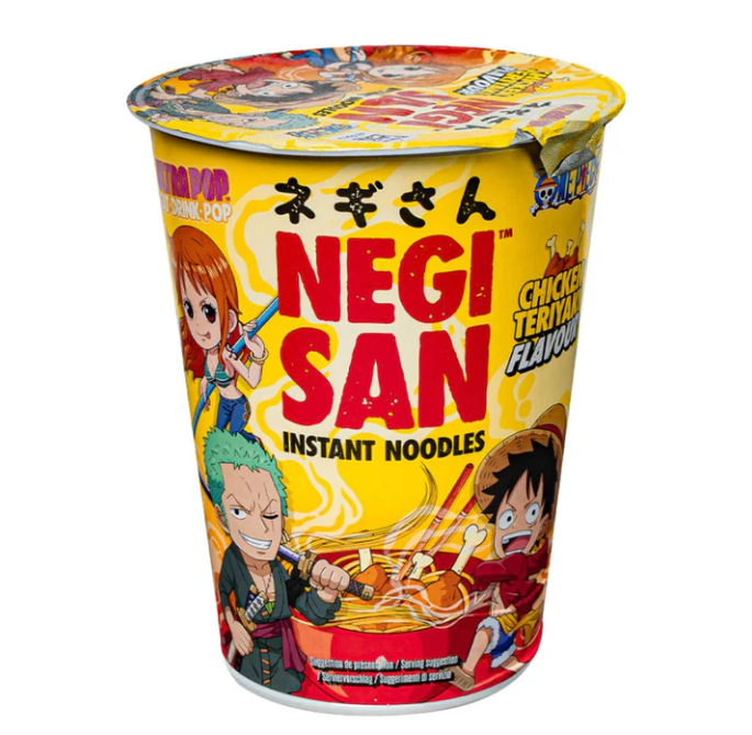 ONE PIECE - Nouilles instantanées - Luffy/Zoro/Nami - Poulet Teriyaki