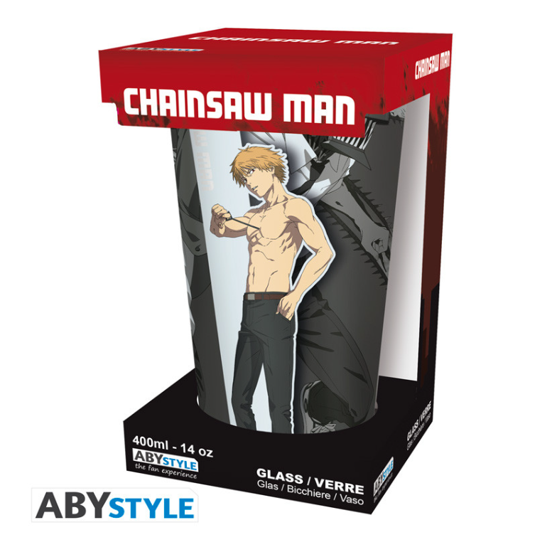CHAINSAW MAN - Verre XXL - 400 ml - Trio