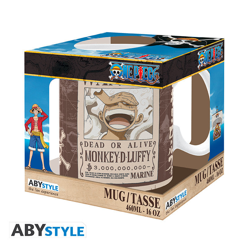 ONE PIECE - Mug - 460 ml - "Luffy Wanted"