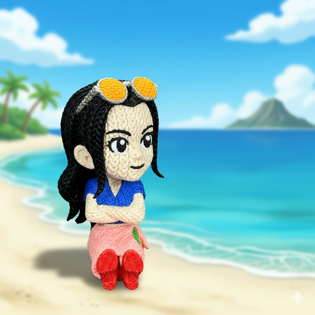 Figurine Nico Robin Crochet / Knitted Nico Robin