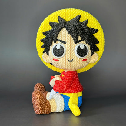 Figurine Luffy Crochet / Knitted Luffy
