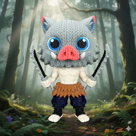 Figurine Inosuke Crochet / Knitted Inosuke