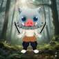 Figurine Inosuke Crochet / Knitted Inosuke