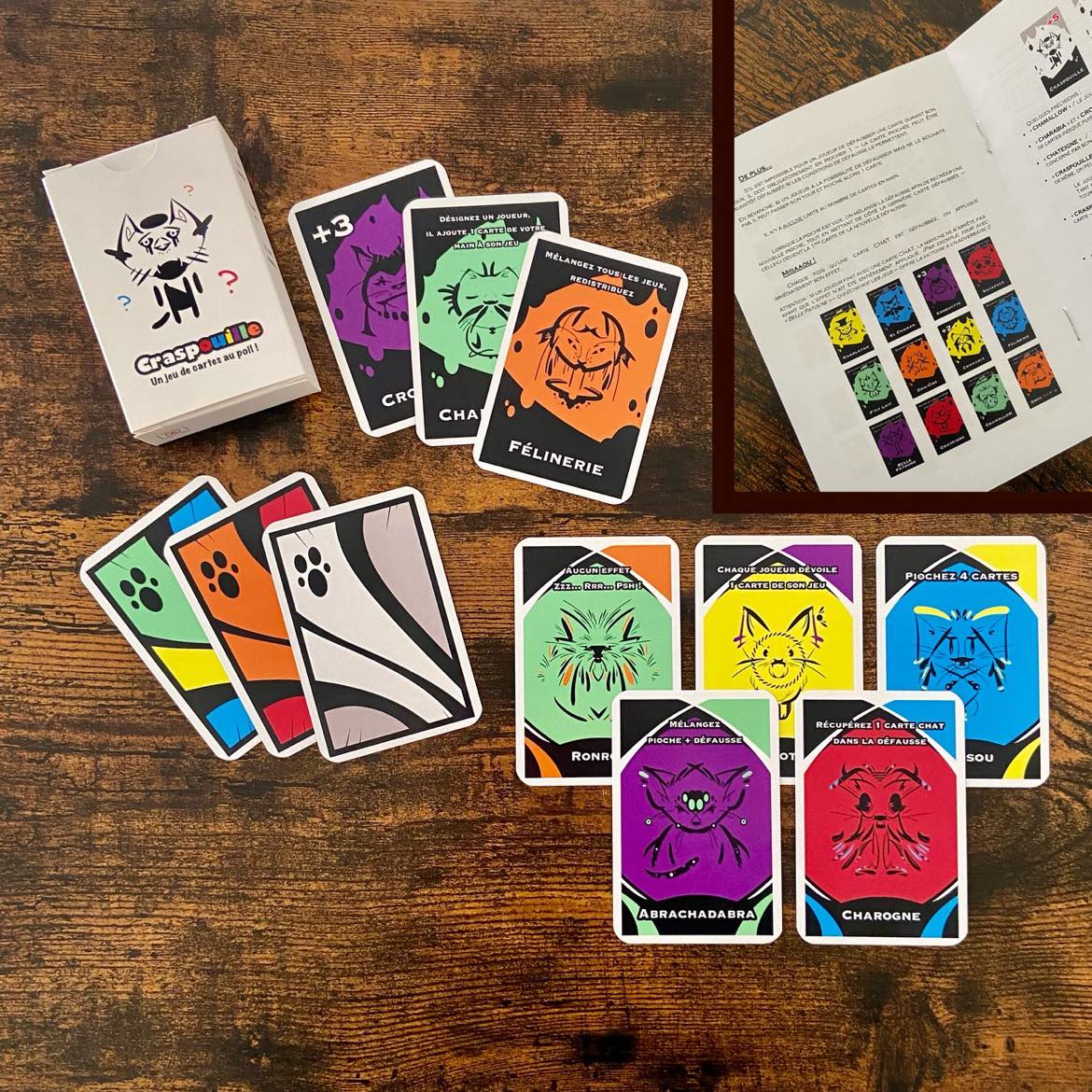 Jeu de cartes  "Craspouille"
