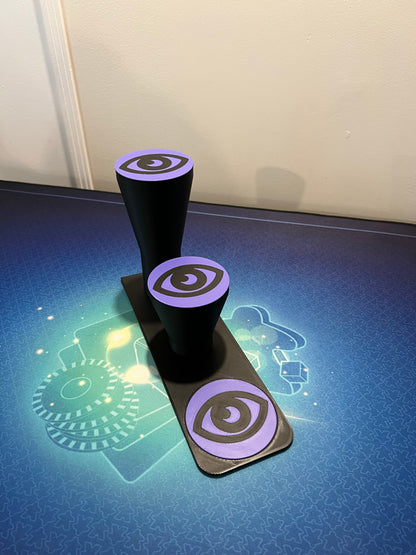 Support triple pour pokéballs + énergies par 3