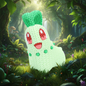 Figurine Germignon Crochet / Knitted Chikorita