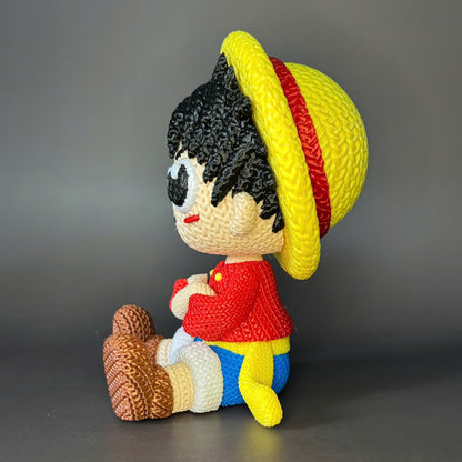 Figurine Luffy Crochet / Knitted Luffy